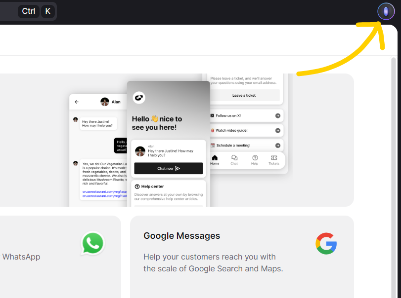 Where to find LiveChat AI
